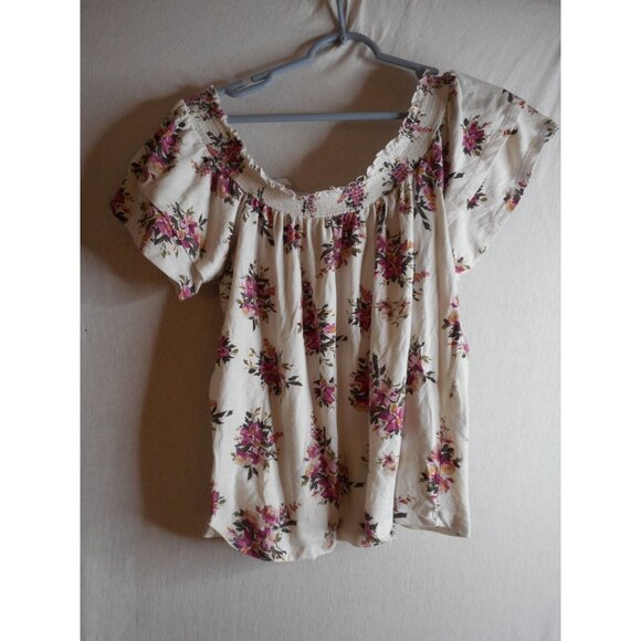 Off Shoulder Pink Floral crop top Rue 21 - Picture 5 of 5